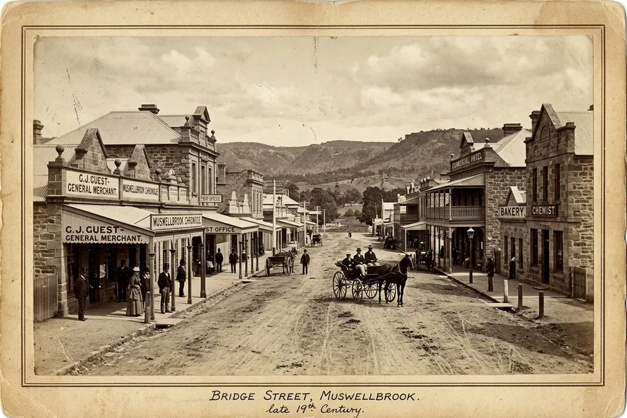 Bridge Street, Muswellbrook, late 19th Century